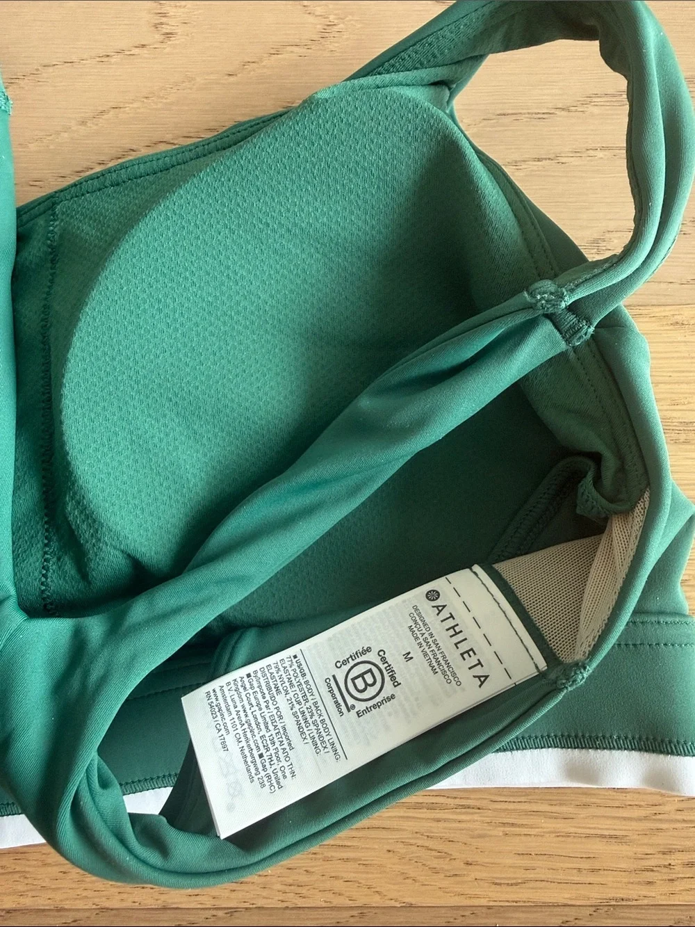 Athleta Green Set- Leggings with Matching Sports Bra - Picture 10 of 12